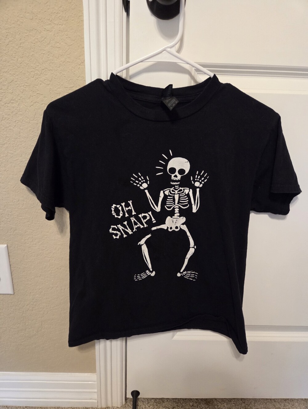 Halloween Black Softstyle Skeleton Graphic Tee Boys L